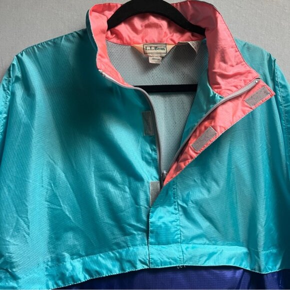 Vintage L.L. Bean colour block pullover nylon jacket Sz M - Picture 6 of 9